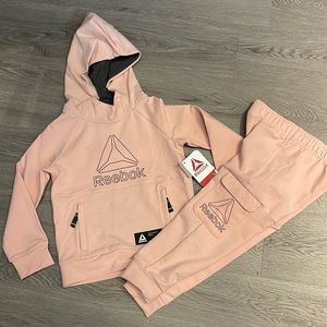 Reebok Girls Pink hoodie and matching pants